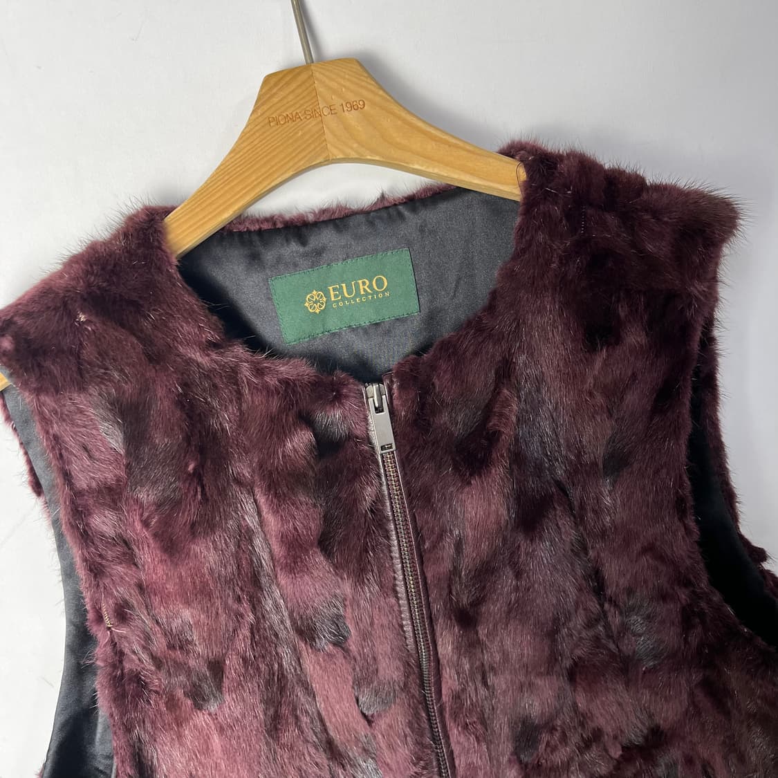 [Euro] 유로 컬렉션 밍크퍼 포켓 집업 베스트 상품이미지3