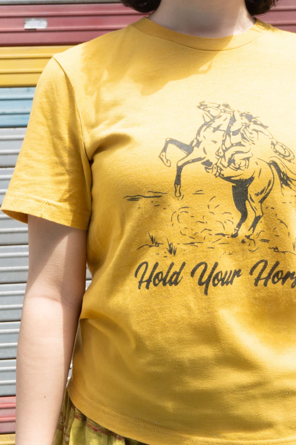Hold Your Horses 웨스턴 그래픽 티셔츠 상품이미지3