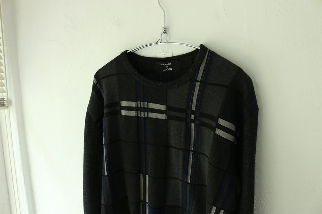 카반 드 주카 체크 롱슬리브 니트 상품이미지5