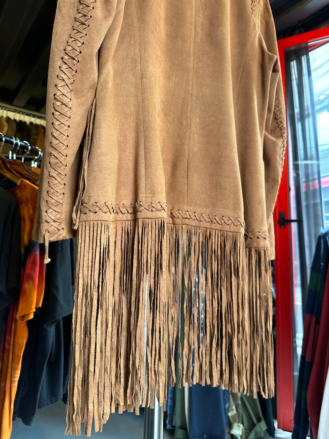 리얼 레더 스웨이드 프린지 웨스턴 자켓 우먼스 상품이미지8