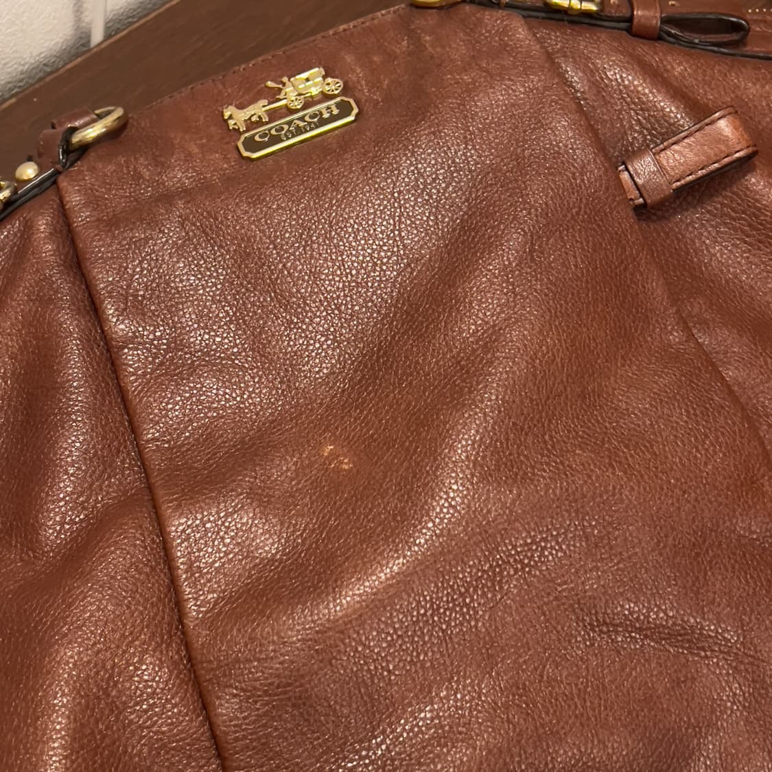 Coach vintage leather shoulder bag 상품이미지5
