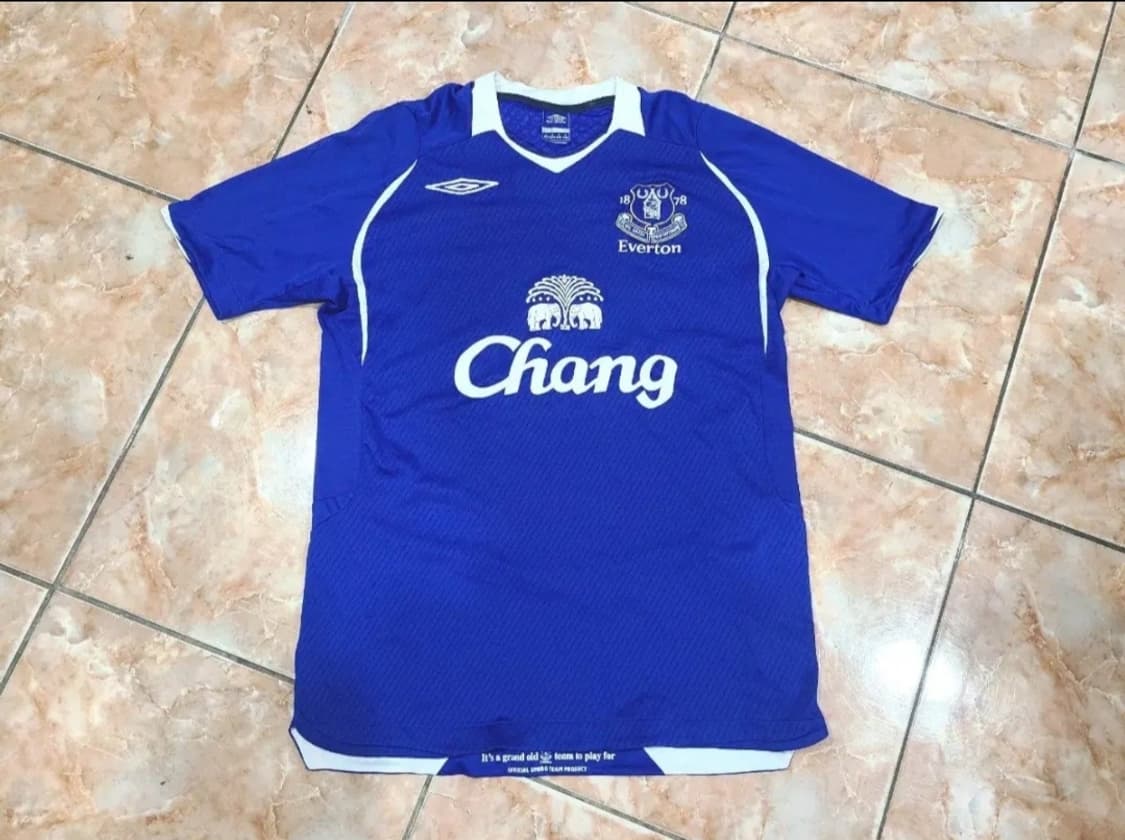 엄브로 08 09 에버튼 올드레플 축구져지 상품이미지1