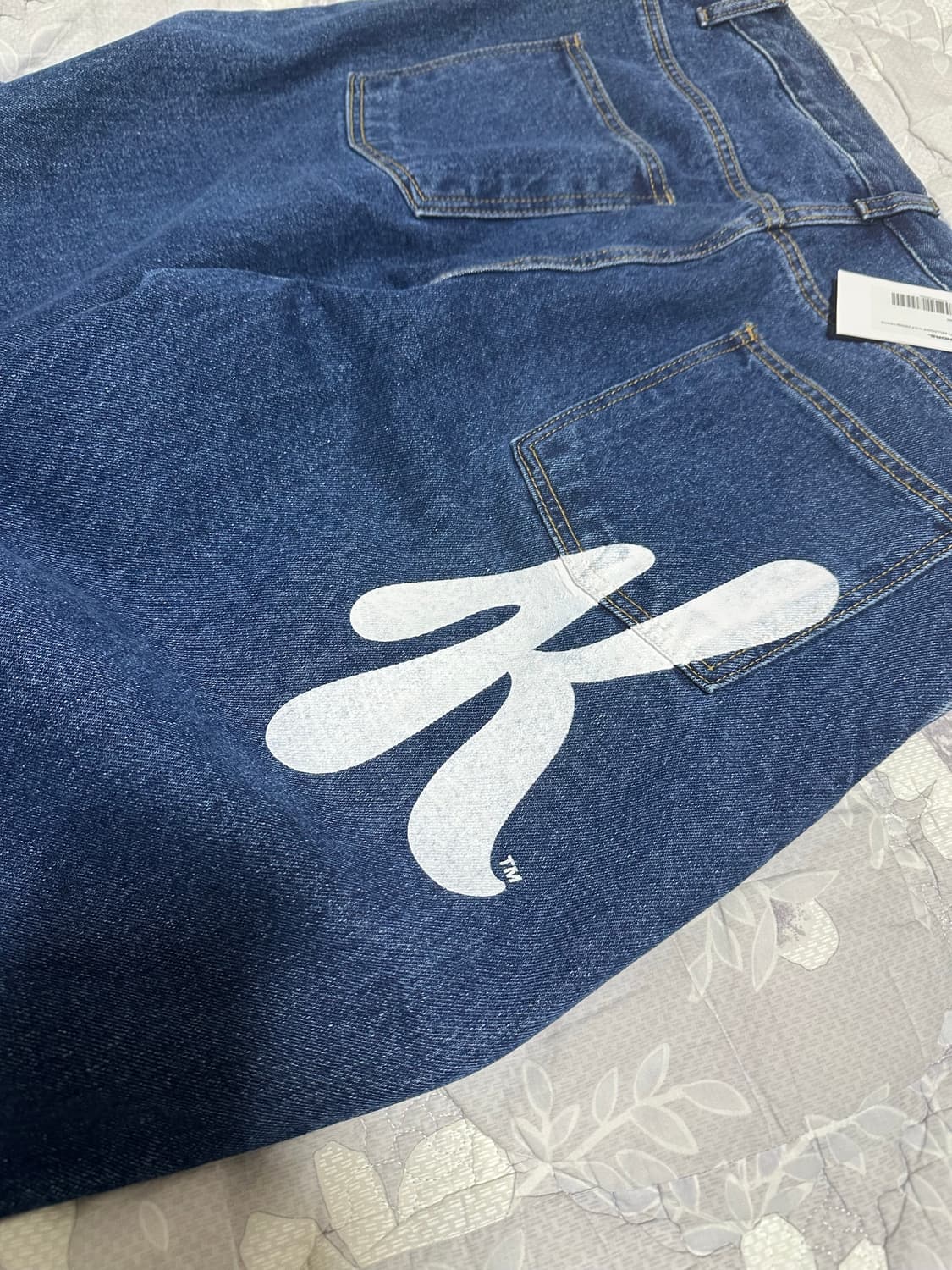 켈로그x위캔더스 콜라보 자수 데님팬츠 상품이미지5