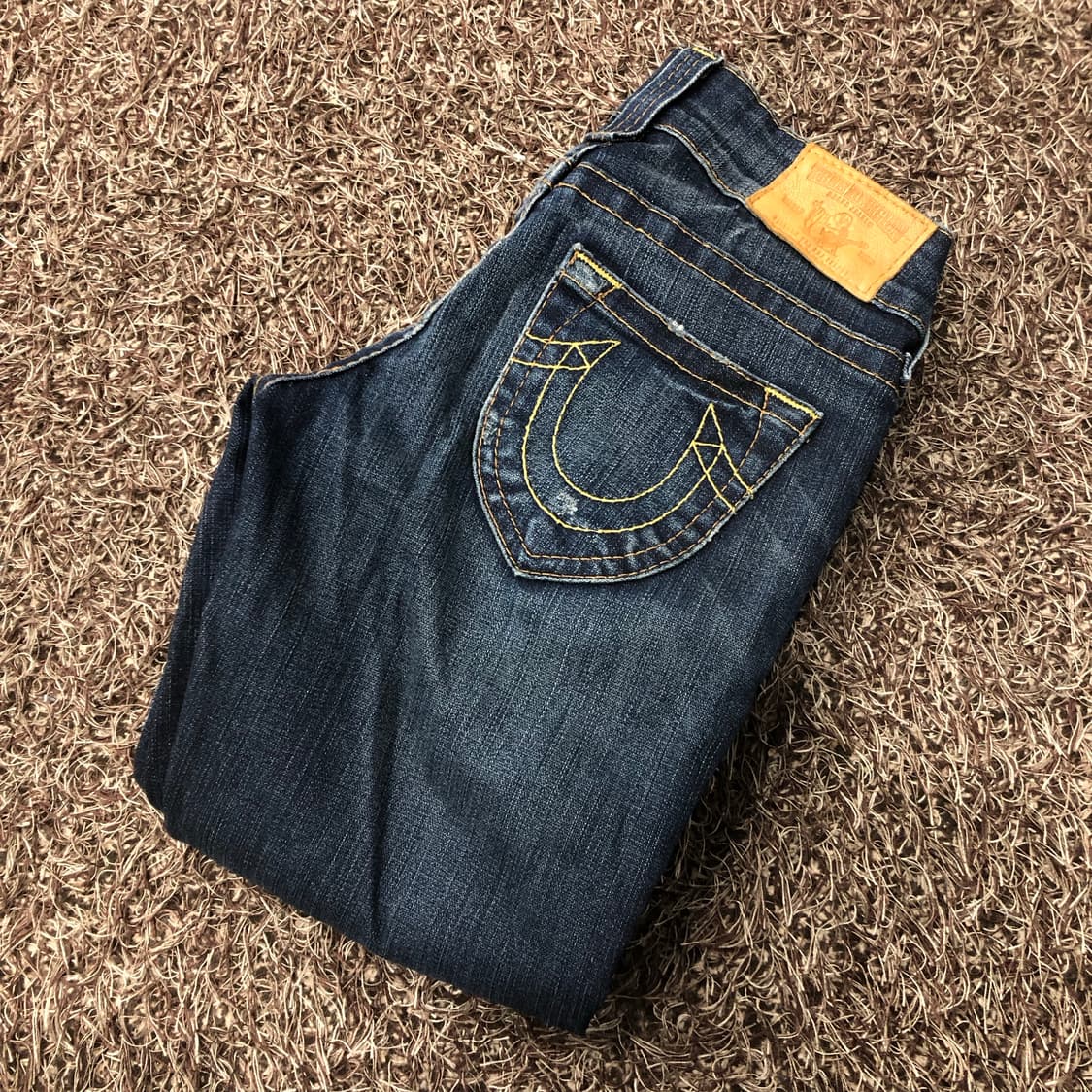 트루릴리전 부츠컷 워싱 데님 팬츠 상품이미지1