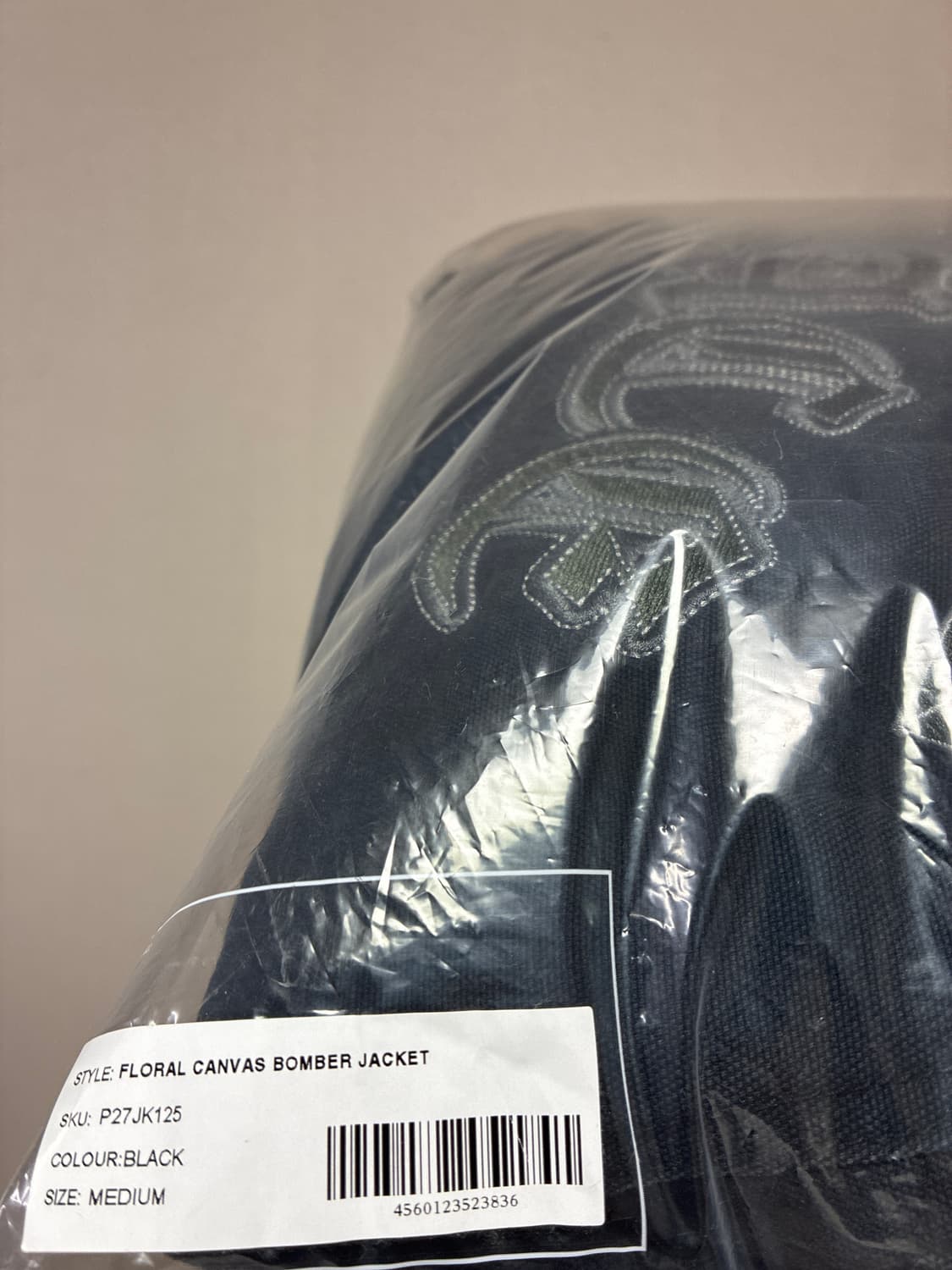 [M]팔라스 PALACE 플로랄 캔버스 봄버 자켓 블랙 상품이미지7