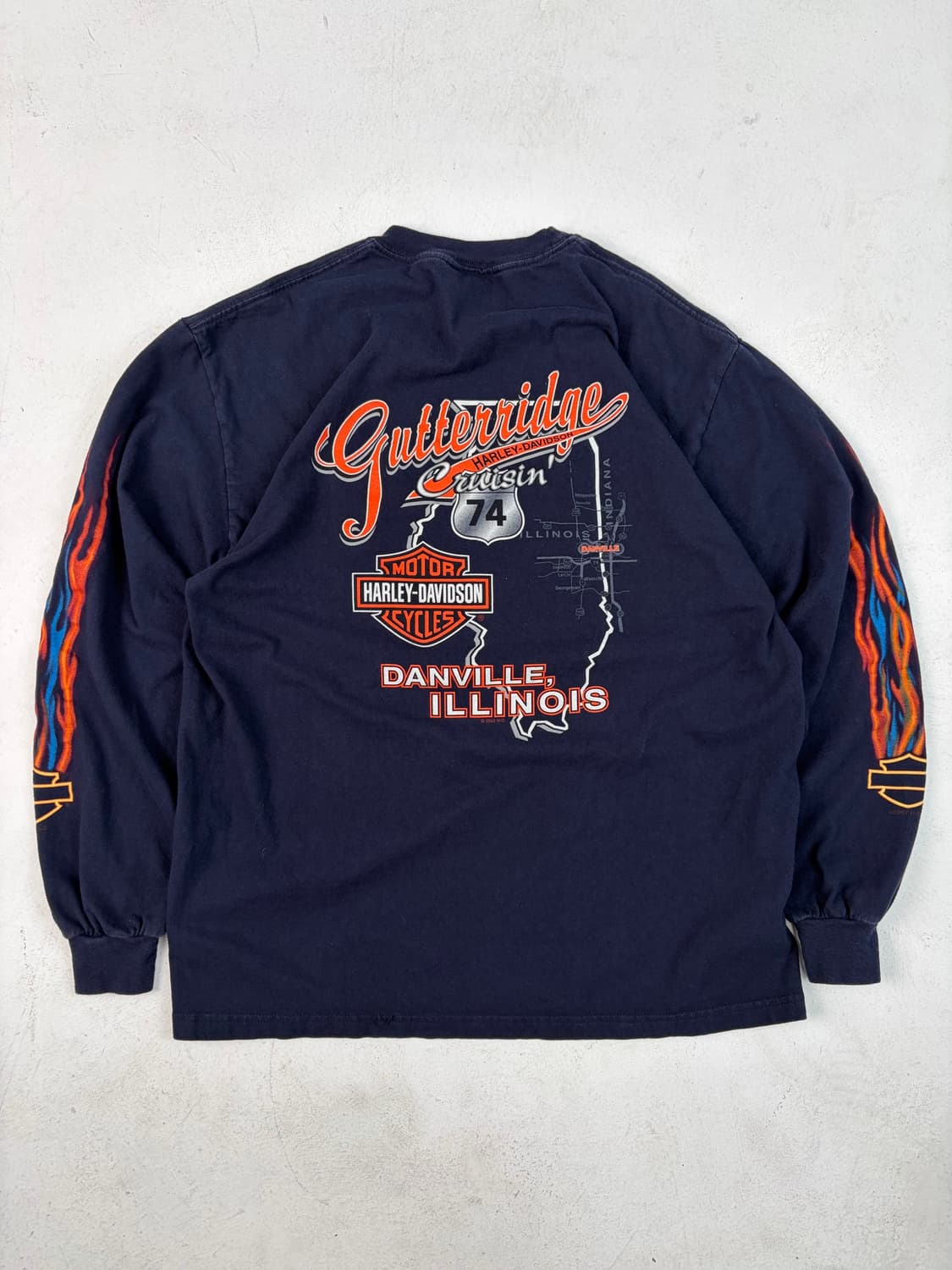 00s Harley Davidson L/S Tee (navy) 상품이미지2