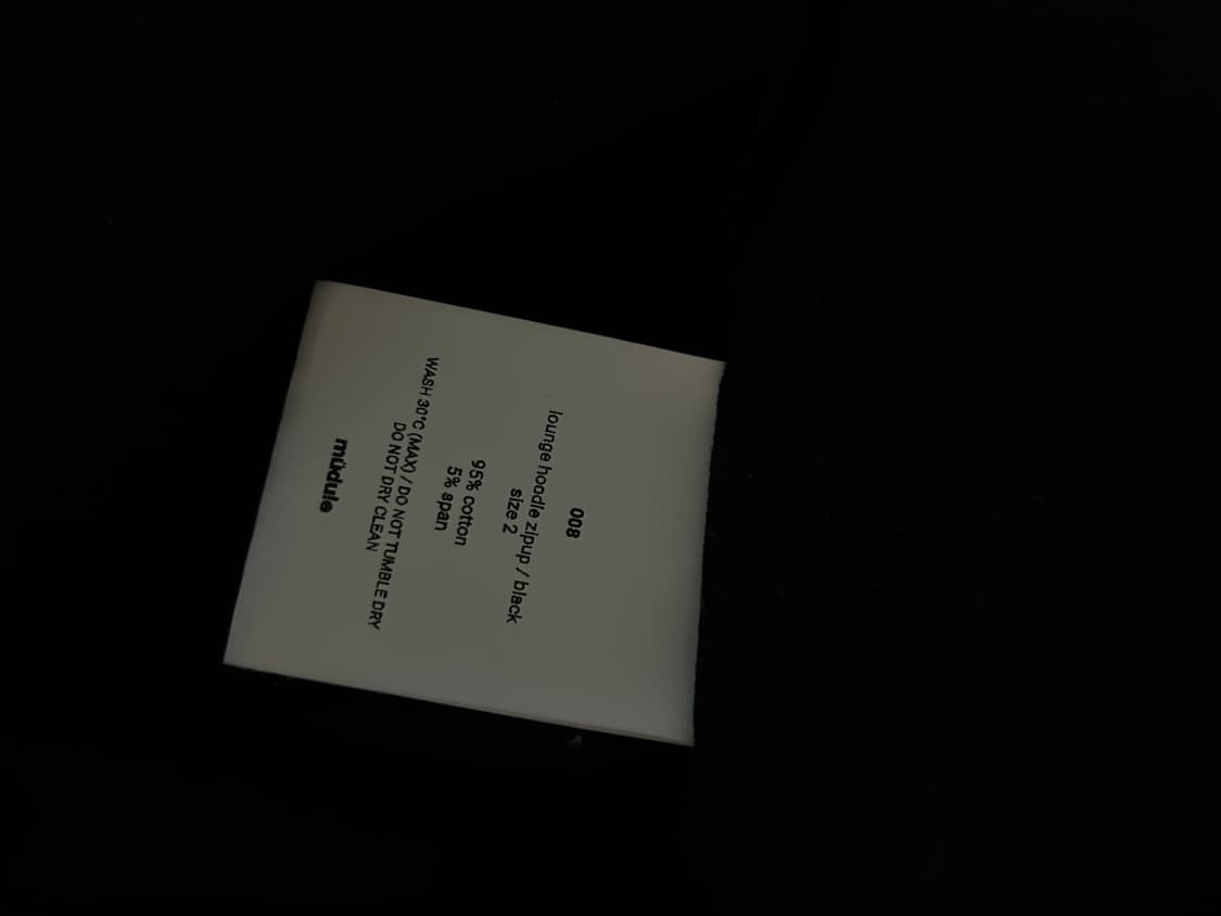 머듈 후드집업 블랙 상품이미지2