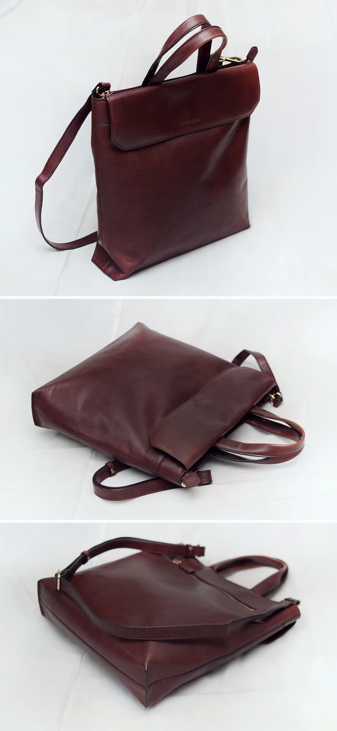 몽삭 (Monsac) 이태리 베지터블 뷰테로 레더 플랩 메신저백 상품이미지3