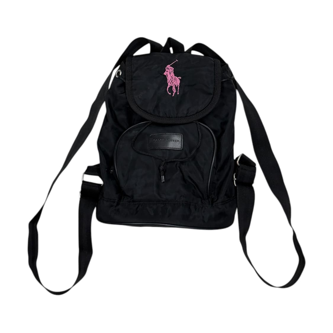 폴로랄프로렌 빈티지 핑크 포니 나일론 포켓 버클 복조리 Y2K 백팩 가방 상품이미지1