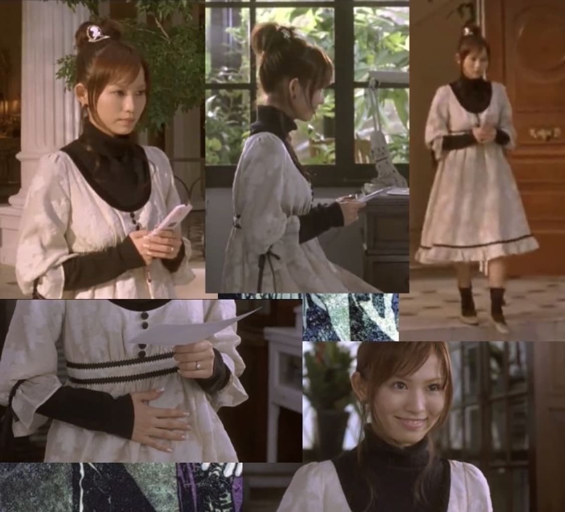 나나 하치깔 mars 레이스 리본 원피스 상품이미지2