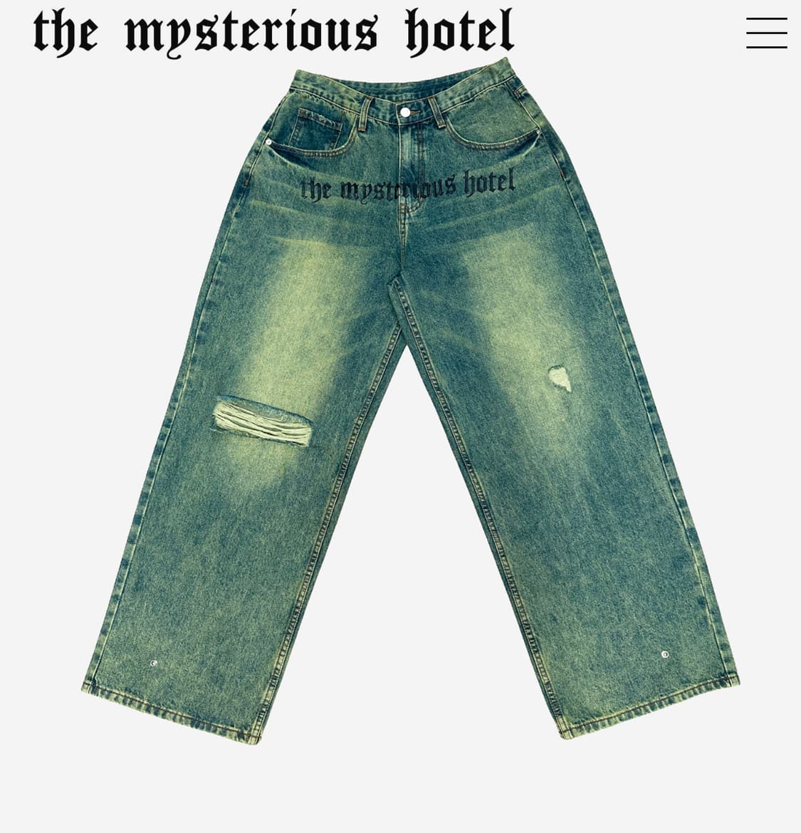 더미스테리어스호텔 YELLOW WASHING JEANS 상품이미지1