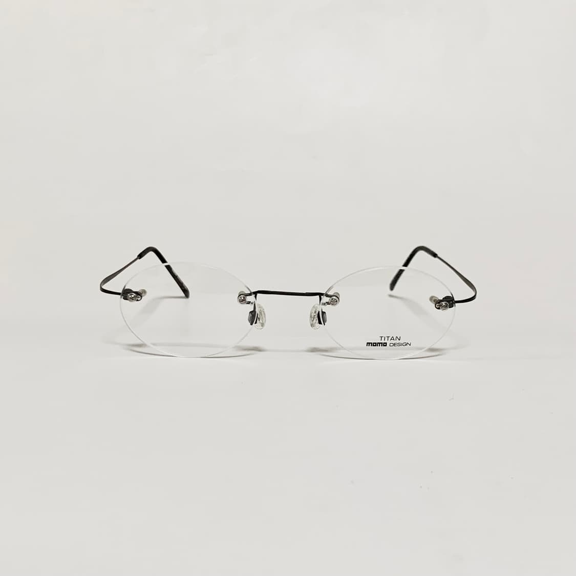 990 무테 원형 안경테 티타늄 무광 딥그린 라운드 빈티지 데드스탁 상품이미지1