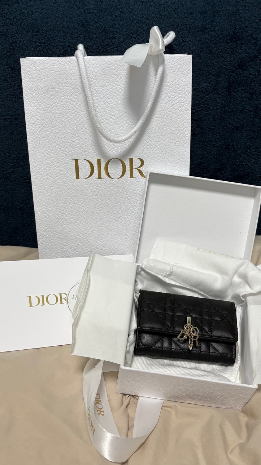 (정품)디올 블랙 카드지갑 상품이미지1