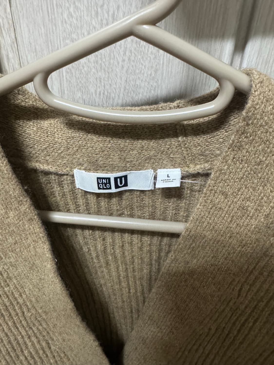 유니클로 uniqlo 여성 카멜 울 가디건 상품이미지3