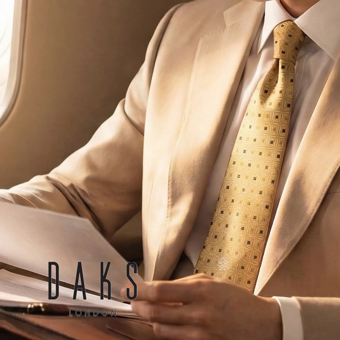 DAKS 닥스 실크 레몬 패턴 넥타이 9.7cm A+등급 K2368 상품이미지1