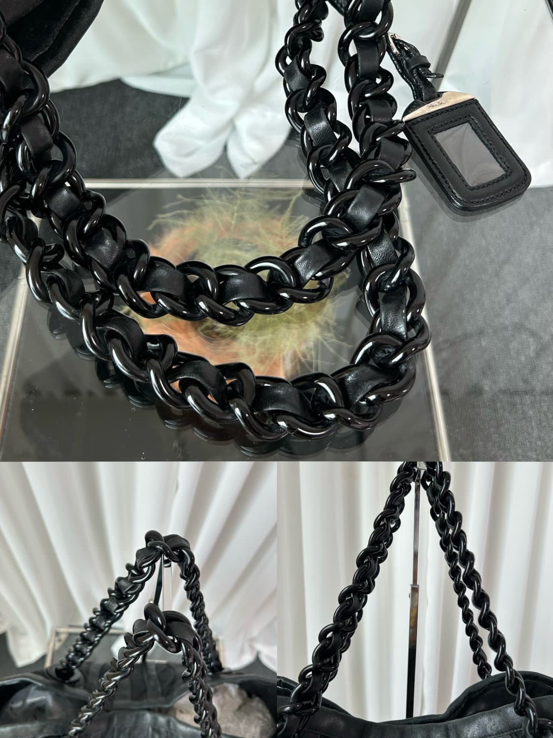 프라다 테수토 스트라이프 토트백 상품이미지8