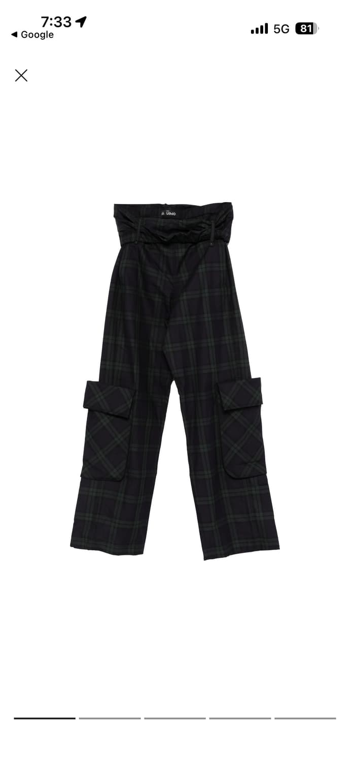 Open yy WAIST TARTAN CARGO 상품이미지1