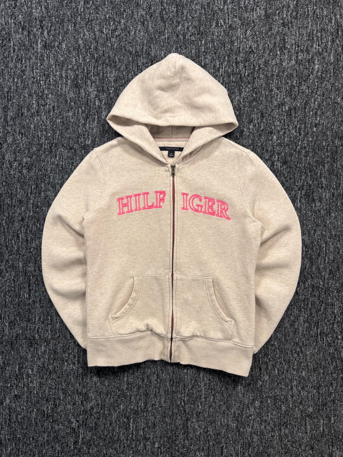 타미힐피거 핑크 로고 후드집업 상품이미지3