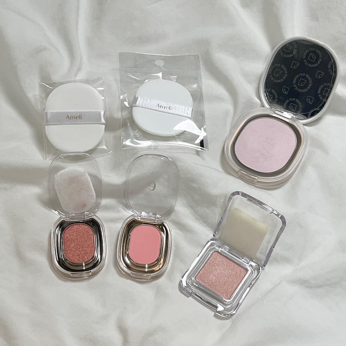새상품+중고 ) 아멜리 파우터 섀도우 + 투에이엔 하이라이터 상품이미지1