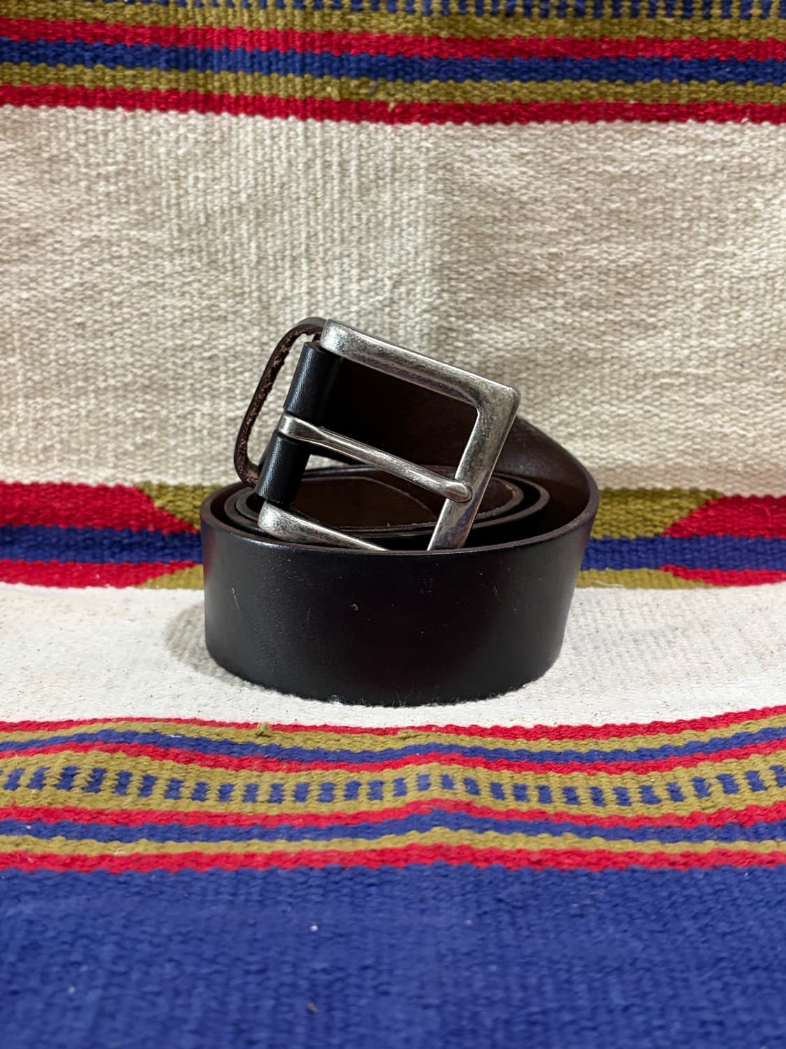 이태리 리얼레더 웨스턴 싱글핀 개리슨 벨트 상품이미지1