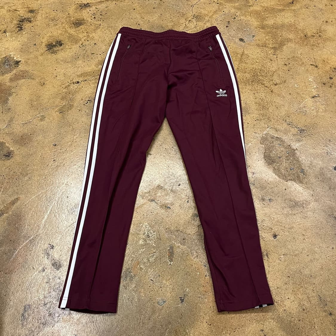 [정품/M] 아디다스 베켄바우어 트랙 팬츠 버건디 b18 상품이미지2