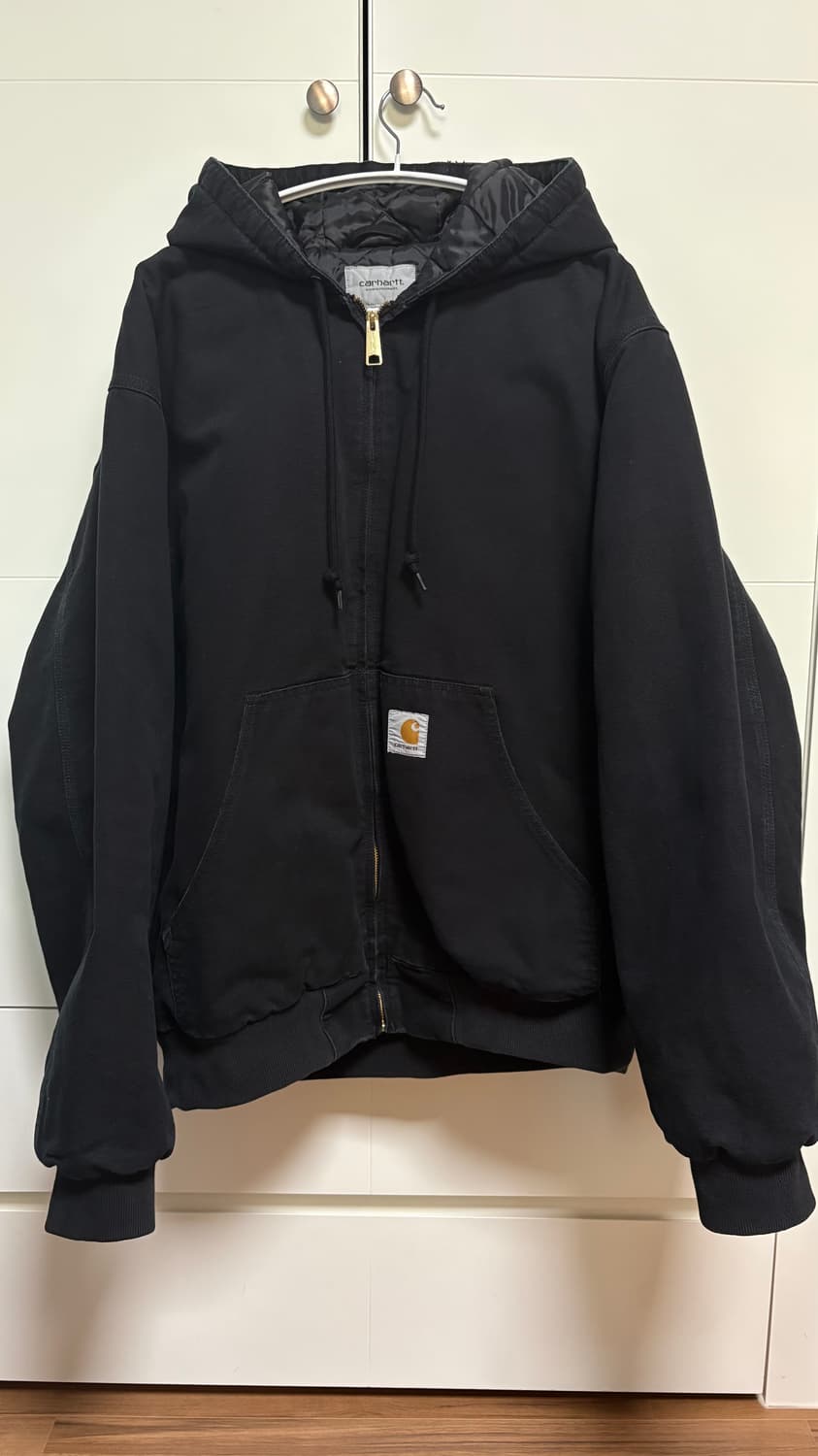 칼하트 윕 OG 액티브 자켓 블랙 스톤 캔버스 상품이미지5