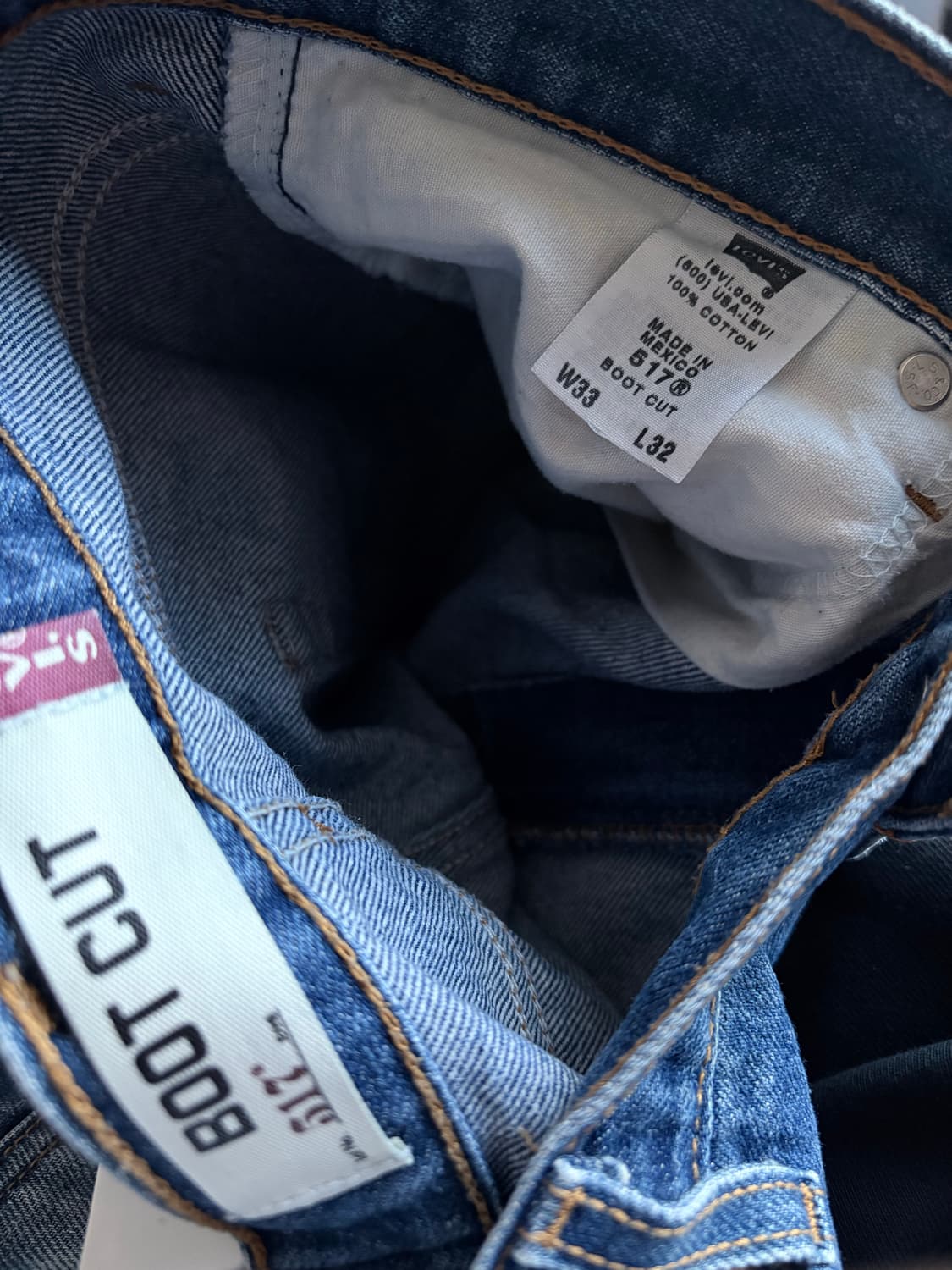 (33x32) 리바이스 517 부츠컷 중청 데님 상품이미지5