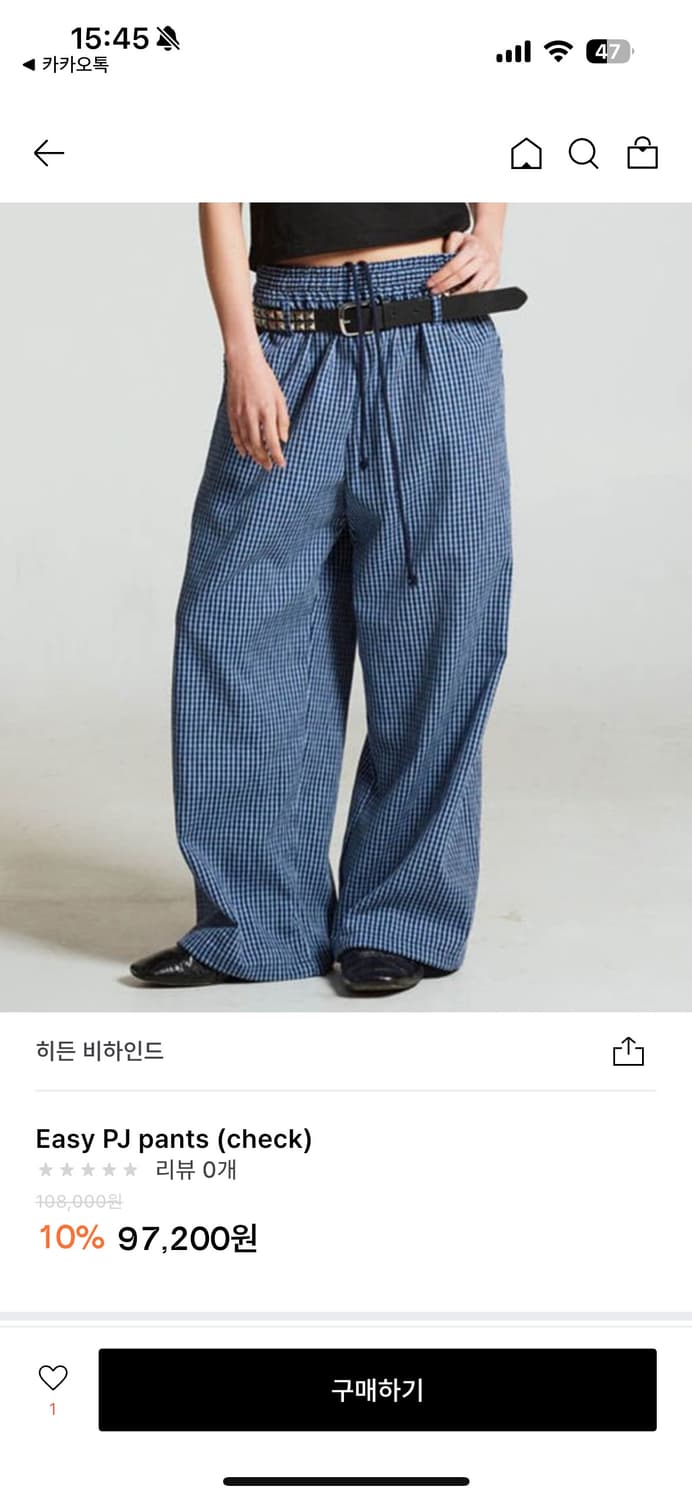 히든비하인드 바지 상품이미지1