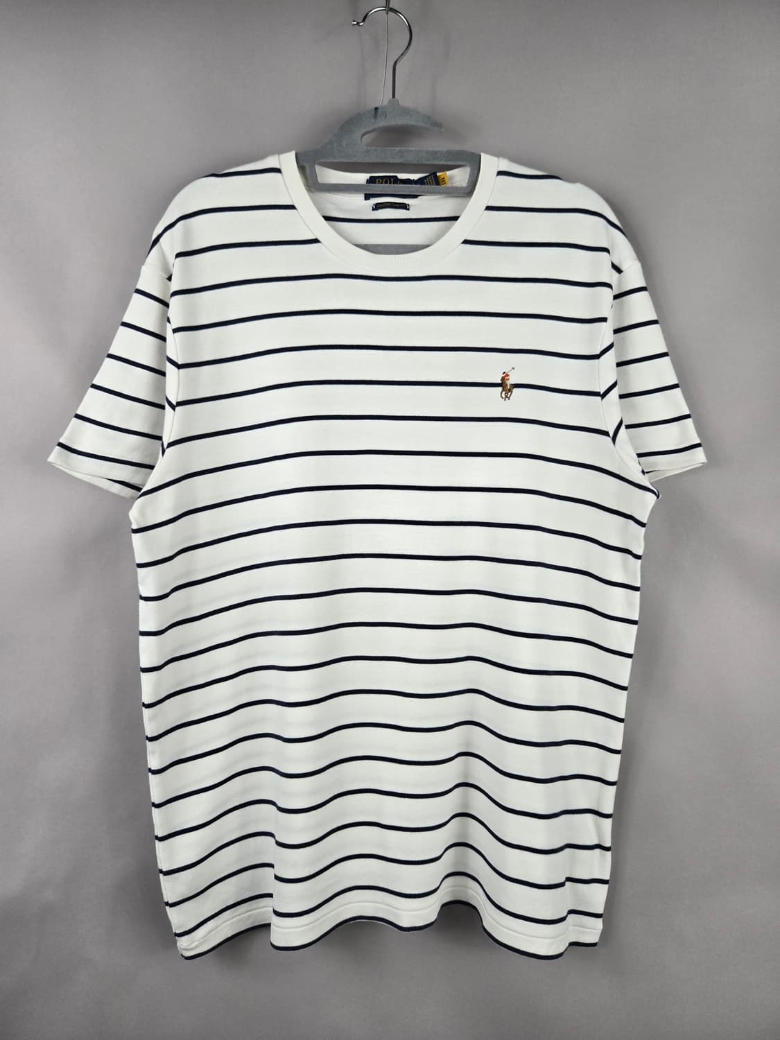 [무료배송]폴로 랄프로렌 L 남성 스트라이프 반팔티 반팔 티셔츠 상품이미지1