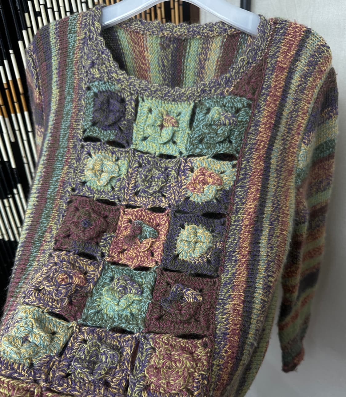 hippie flower crochet knit 상품이미지3