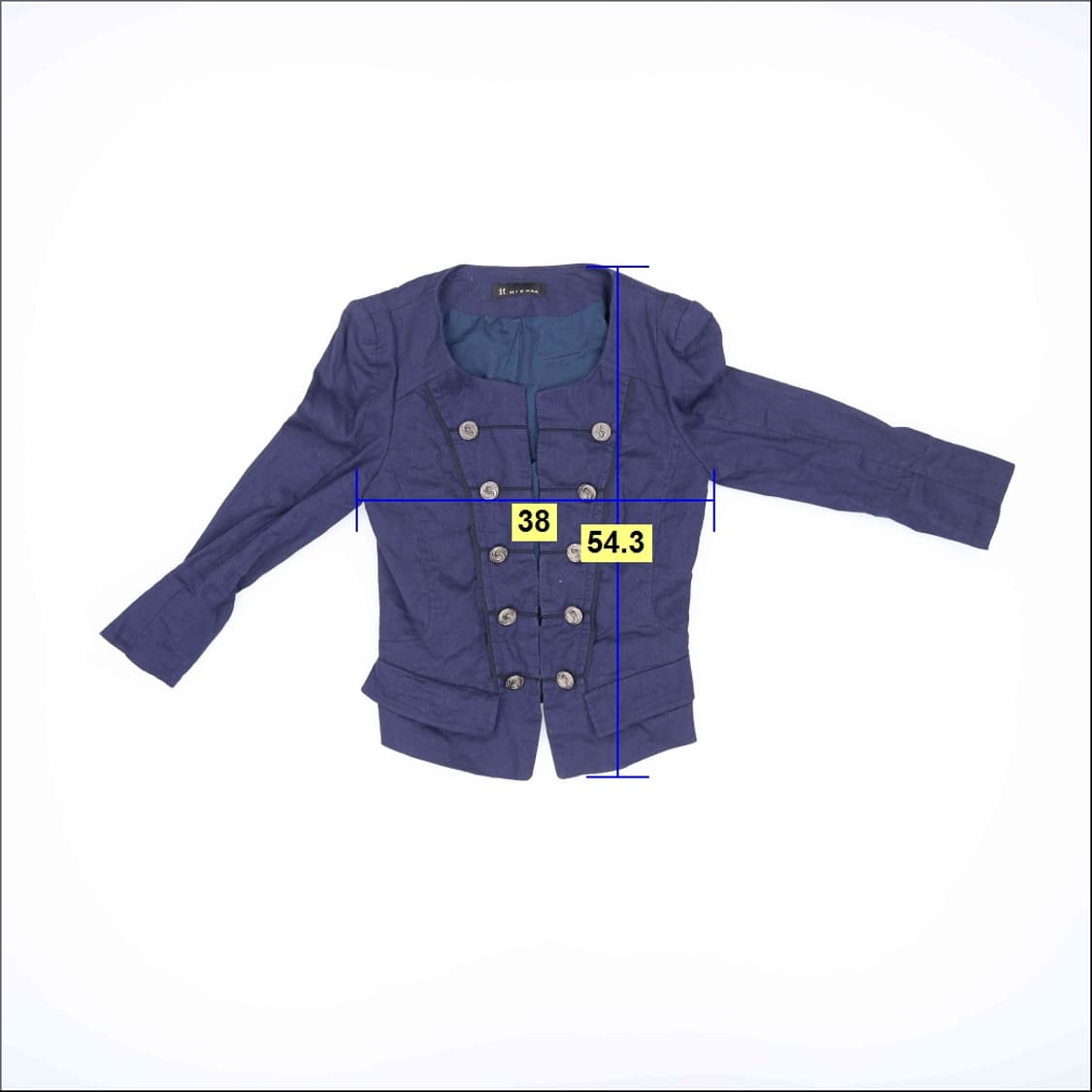 79-85-155 잇미샤 린넨 숏자켓 0403H1 상품이미지6