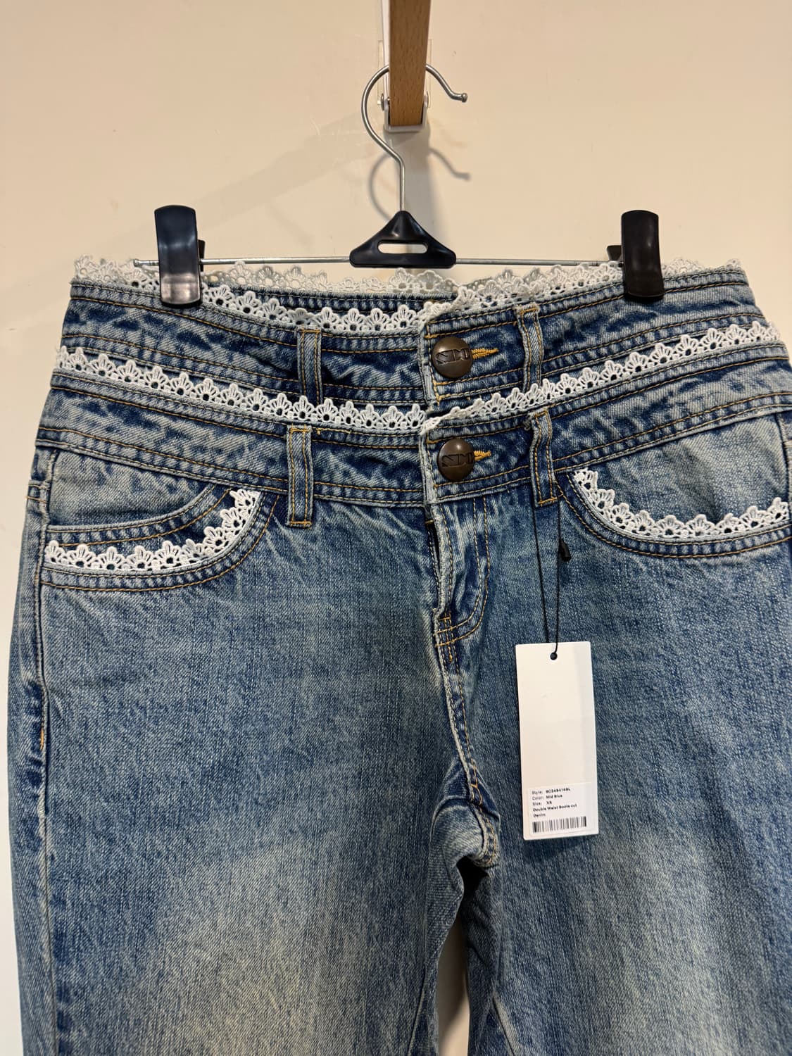 새상품 스컬프터 더블레이어드 데님  상품이미지5