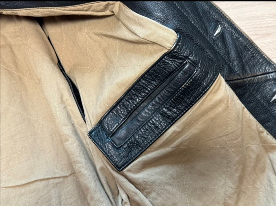 리바이스 TYPE 3 블랙 레더자켓 상품이미지6