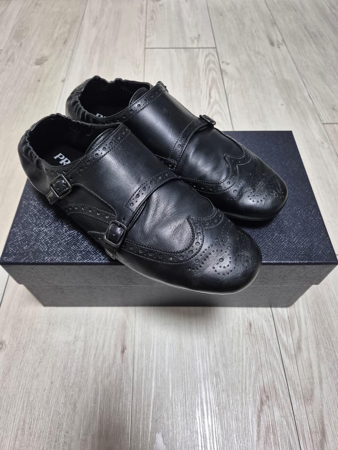 프라다 더블 몽크 스트랩 로퍼 275 8.5 상품이미지2