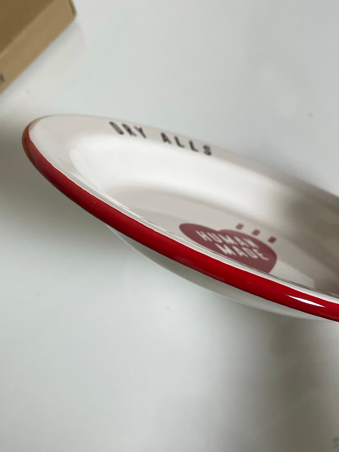 휴먼 메이드 에나멜 플레이트 180mm 레드 상품이미지3