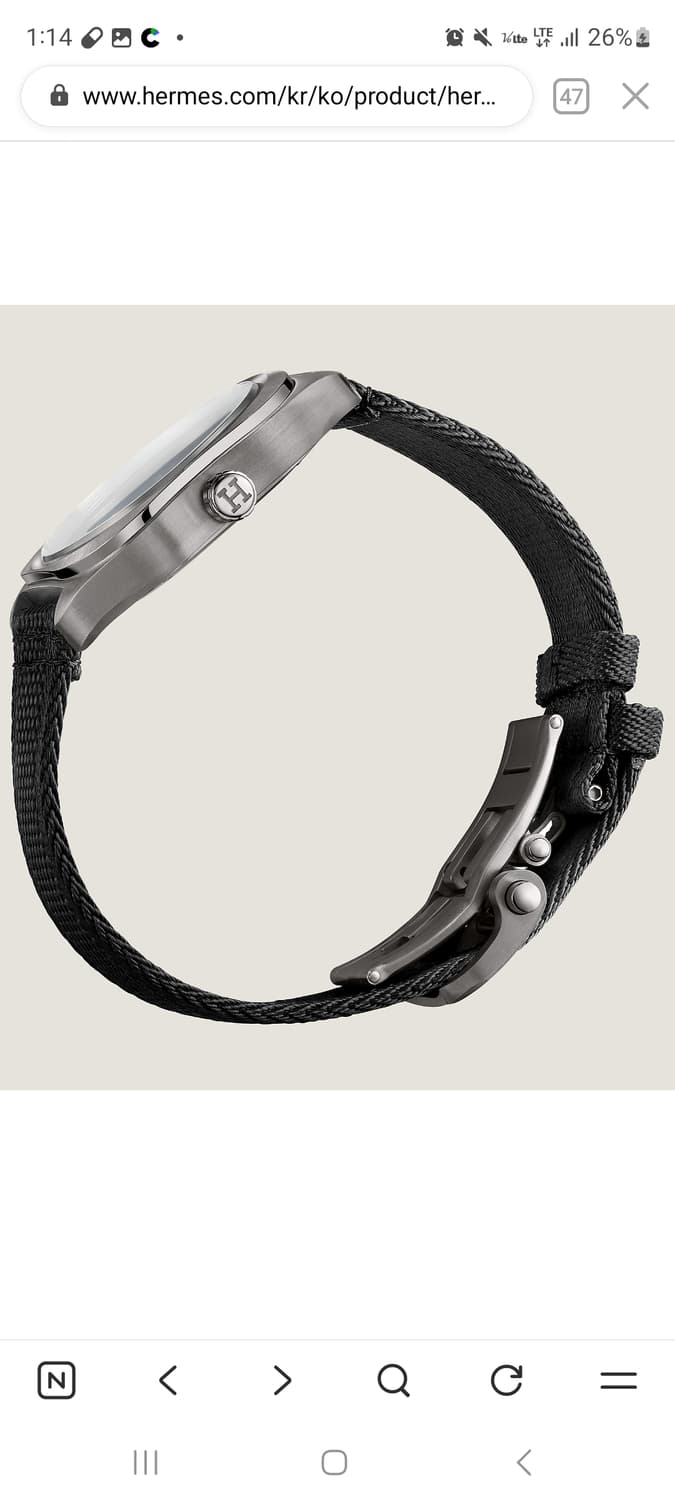 에르메스 H08 티타늄 오토매틱 시계 42mm 상품이미지4