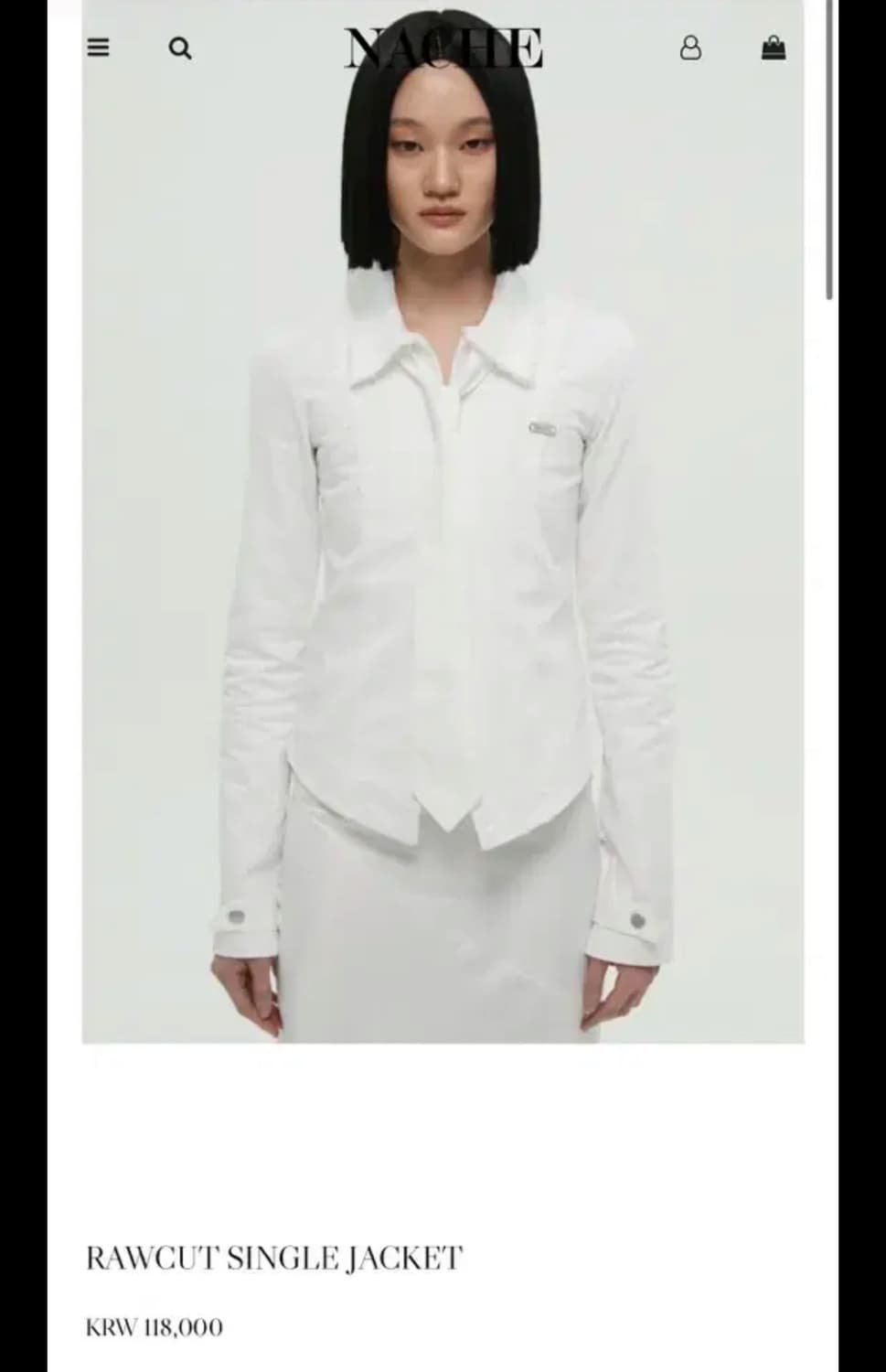 나체 rawcut single jacket 상품이미지1