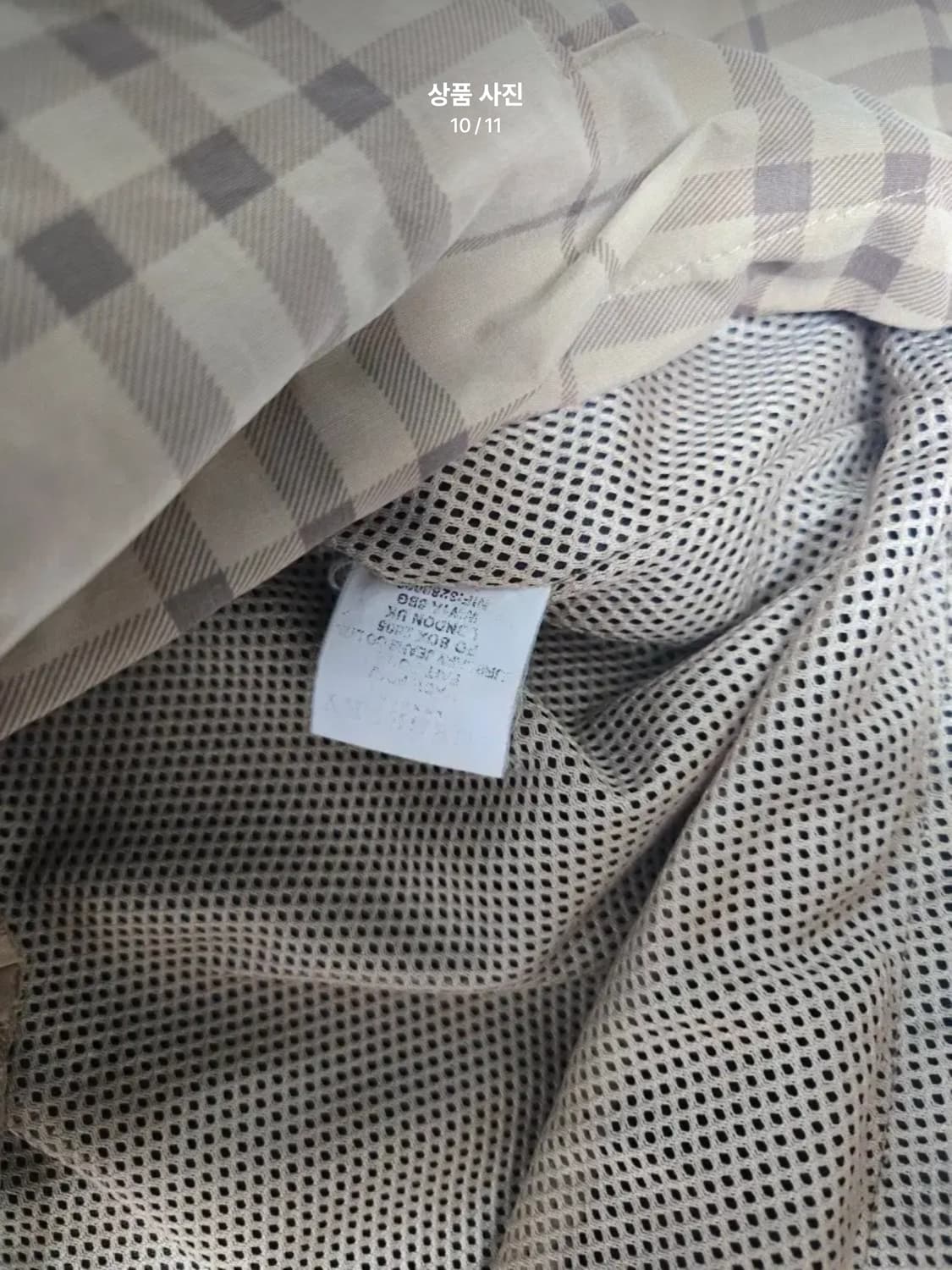 [L] 버버리 블루라벨 노바체크 후드 자켓 상품이미지9