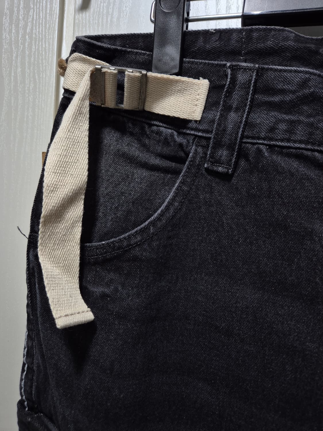 (타임세일)(새상품)트루릴리젼 블랙 워싱 카고 데님 팬츠L 상품이미지3