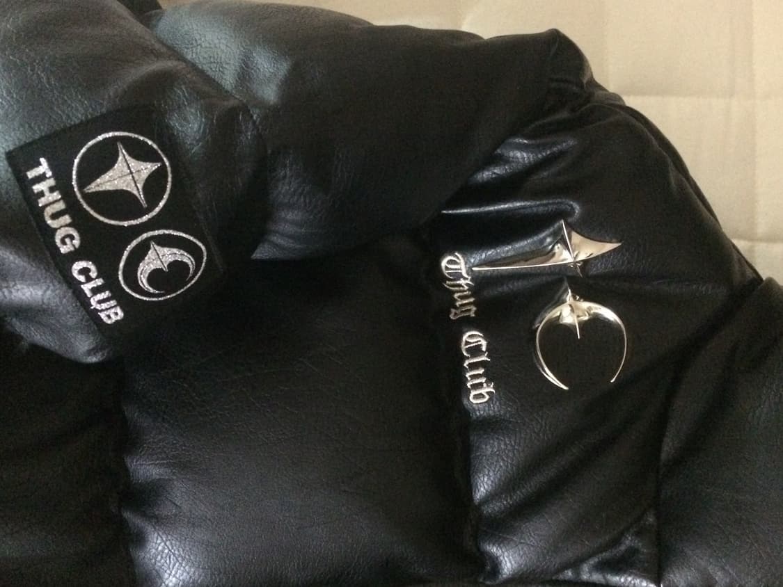 떠그클럽 레더 패딩 상품이미지1