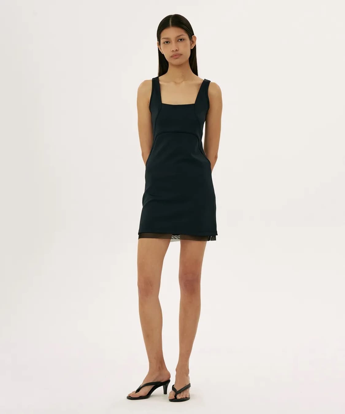 웰빙익스프레스 soft active dress 원피스 black  상품이미지1