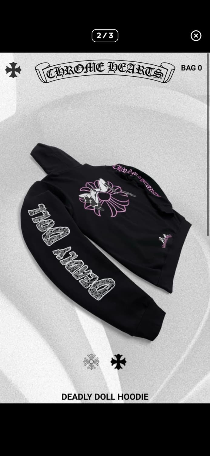 크롬하츠 x 데들리돌 후디 상품이미지2