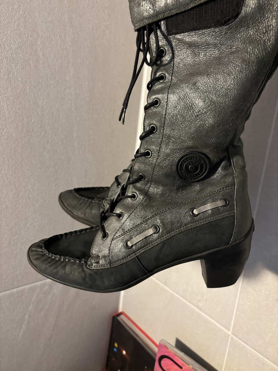 파타가스 레더 레이스업 부츠 상품이미지4