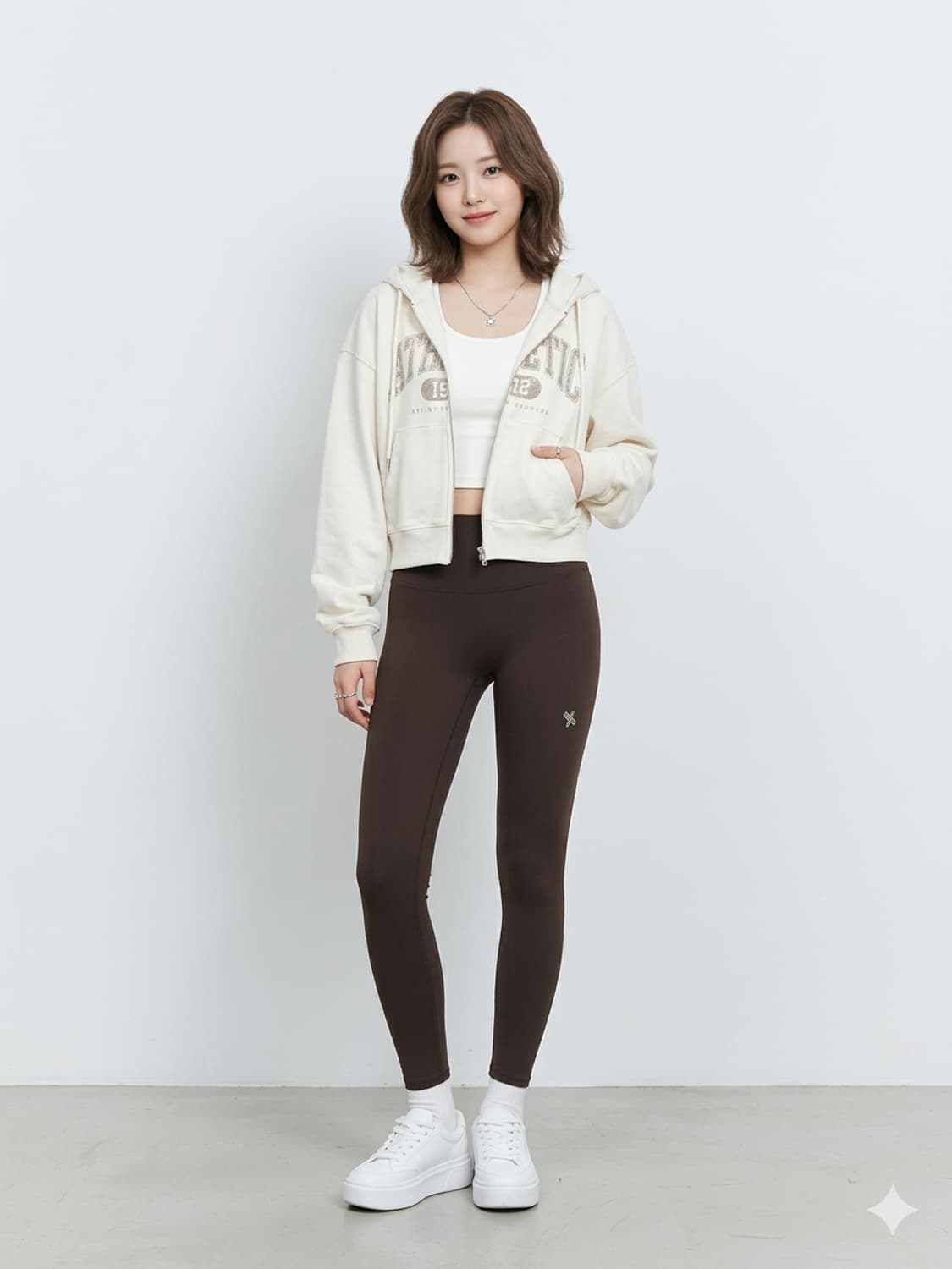 젝시믹스 블랙라벨 360N 레깅스 다크브라운 상품이미지1