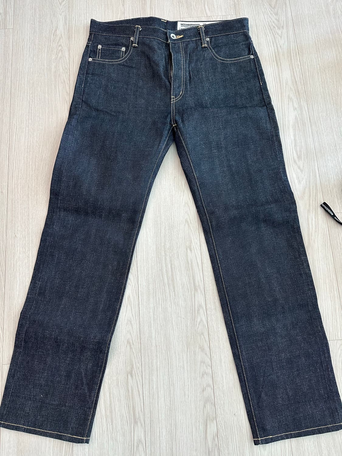 네이버후드 데님 클래식 미드 스트레이트 Large 34 상품이미지1