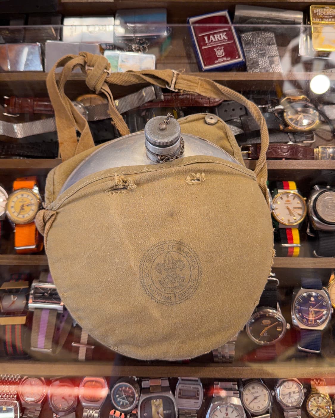 빈티지 소품  60년대  보이스카웃 수통  상품이미지1