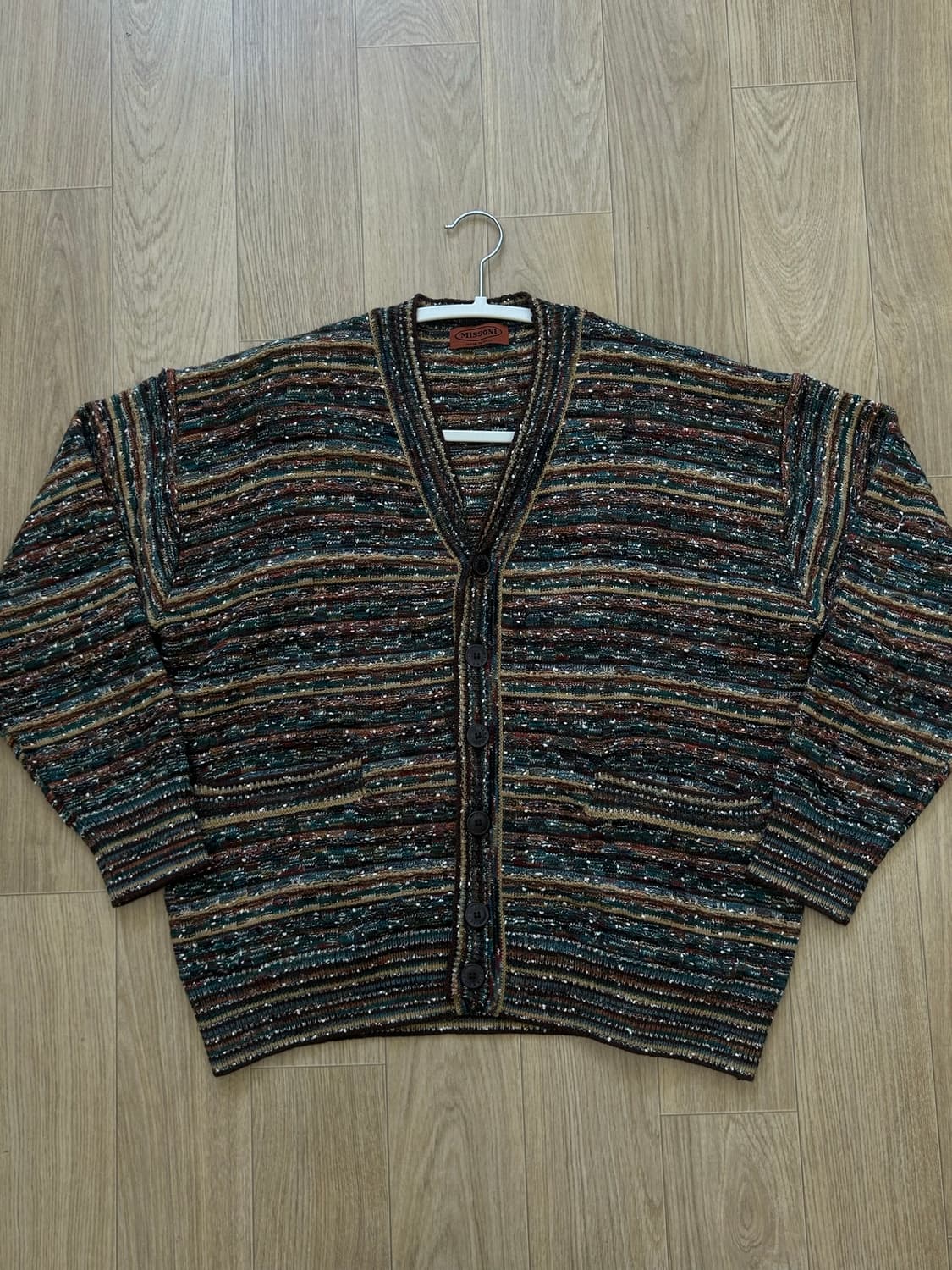 MISSONI 이태리 멀티패턴 니트 가디건 Made in Italy 상품이미지2
