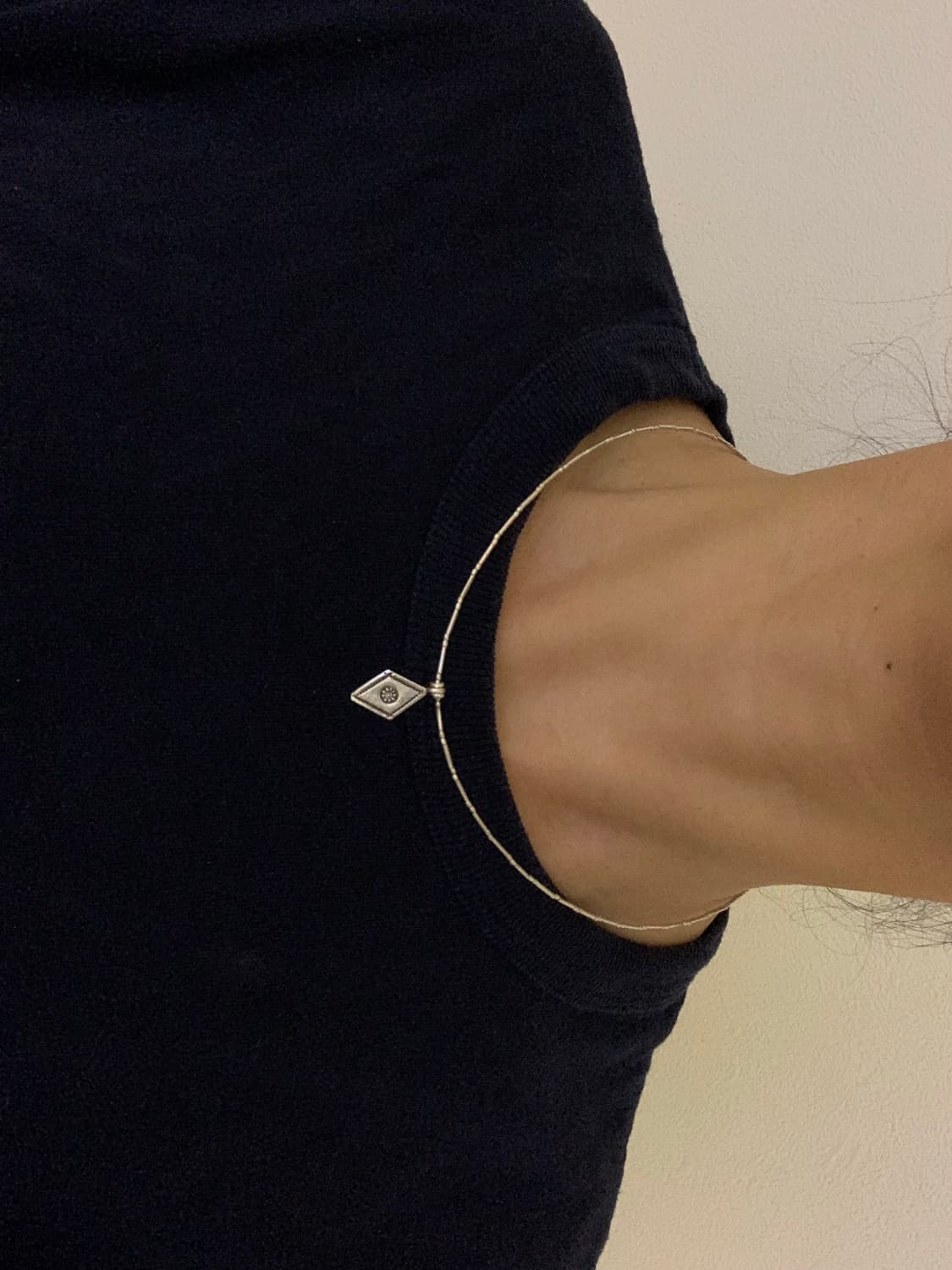 GOH Karen Silver charm simple necklace 상품이미지7