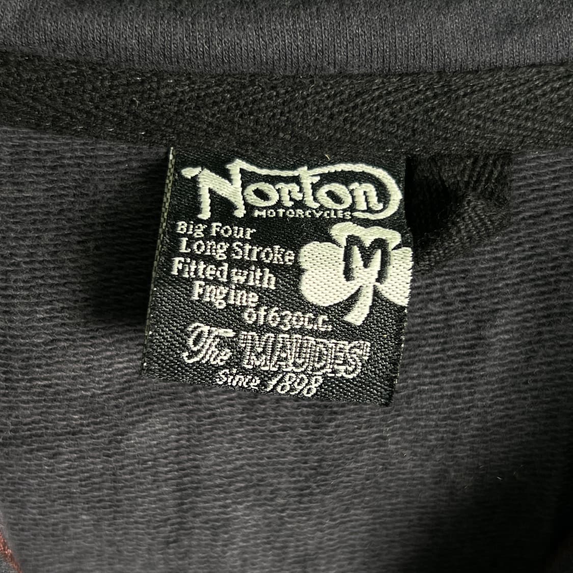 Norton 노턴 차콜 7부 후드 집업 M 상품이미지4