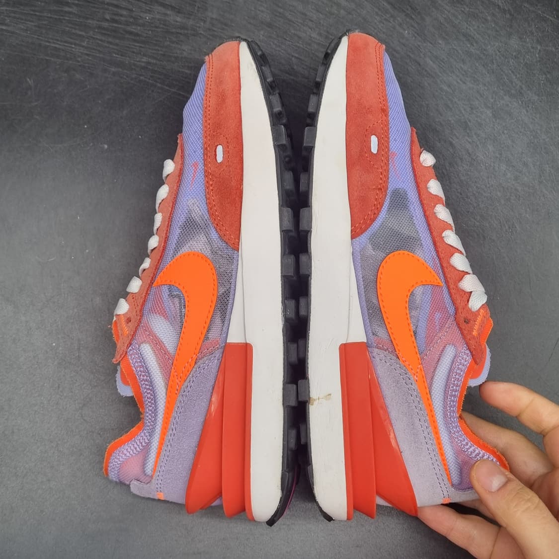 나이키 와플원 퍼플오렌지 스니커즈235 상품이미지5